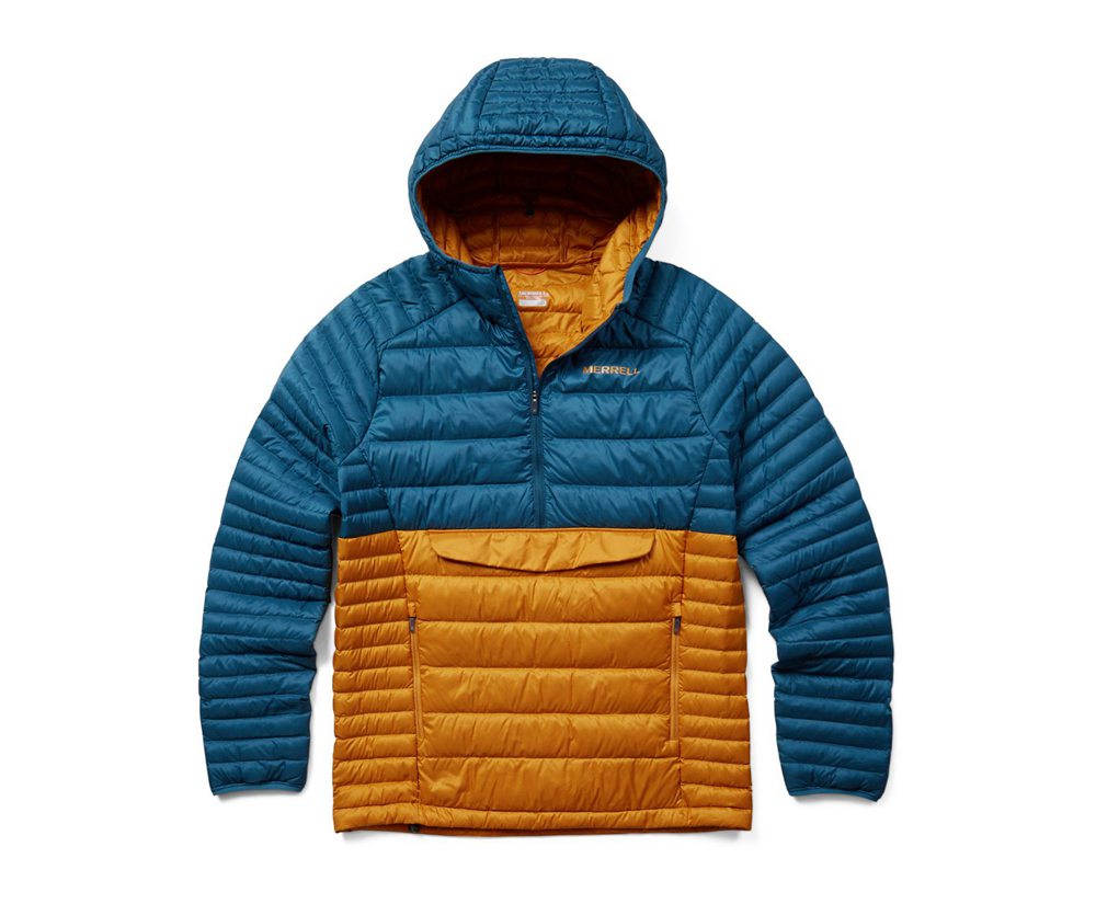 Jaqueta Homem - Merrell Ridgevent™ Thermo Anorak - Azuis/Amarelas - WDS127450